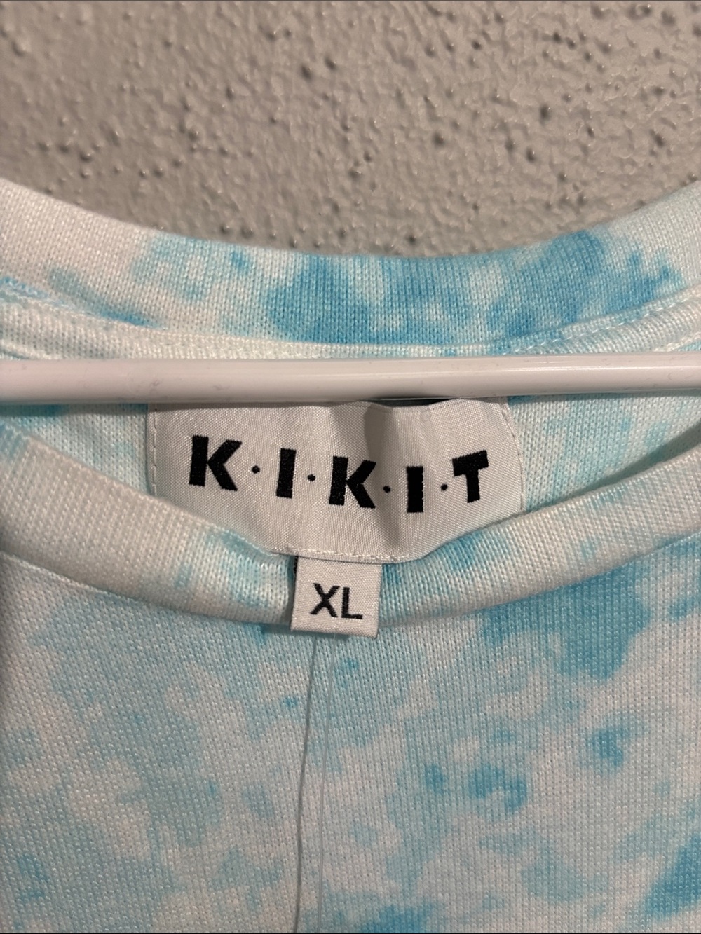 KIKIT - NWT - Women's Blue Tie-Dye Long Sleeve Top & Shorts Pajama Set (size XL) - Picture 4 of 12